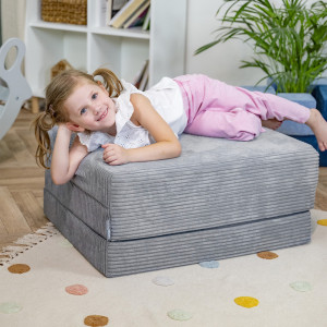 Dodatki damskie > test damska > Dodatki damskie > KiddyMoon Kinder Matratzen Aufklappen aus Schaumstoff Kindermatratze Kleinkindmatratze Kinderzimmer Faltmatratze, dunkelgrau, Matratzen mit K