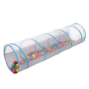 Dodatki damskie > test damska > Dodatki damskie > Spieltunnel Für Kinder Pop Up Krabbeltunnel Mit Bällen Drinnen Und Draußen, grau-blau:gelb/grün/blau/rot/orange, 400 Bälle