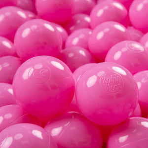 Dodatki damskie > test damska > Dodatki damskie > KiddyMoon Kinder Bälle für Bällebad Baby Einfarbige Plastikbälle ∅7cm Made in EU, rosa, 200 Bälle/7cm
