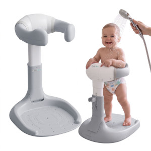 Dodatki damskie > test damska > Dodatki damskie > KiddyMoon Baby Duschständer Höhenverstellbar Faltbare Konstruktion, Grau, UNI