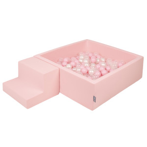 Dodatki damskie > test damska > Dodatki damskie > KiddyMoon Spielplatz aus Schaumstoff mit Quadrat Bällebad Ballgruben für Babys Spielbad Hindernisläufen, Hergestellt in der EU, pink:puderros