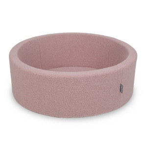 Dodatki damskie > test damska > Dodatki damskie > KiddyMoon Bällebad für Baby mit Teddy-Plüsch, Größere 7 cm Bälle für Eine Vollere Füllung, ab 8 Monaten, Abnehmbarer Bezug, Rosa, 90 x 30 cm 