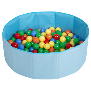Dodatki damskie > test damska > Dodatki damskie > Faltbare Bällebad mit Bälle für Kinder Spielbad, blau:gelb/grün/blau/rot/orange, 300 Bälle