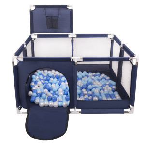 Dodatki damskie > test damska > Dodatki damskie > Laufstall mit Korb und Bällen Laufgitter für Kinder, Blau:blau/babyblue/perle, 900 Bälle