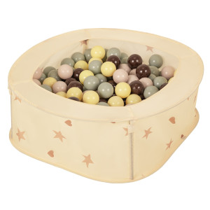 Dodatki damskie > test damska > Dodatki damskie > NK-200X Faltbarer Bällepool für Kinder mit Bälle Pop-Up, hellbeige:pastellbeige/grüngrau/pastellgelb/braun, 200 Bälle
