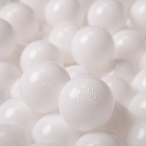Dodatki damskie > test damska > Dodatki damskie > KiddyMoon Kinder Bälle für Bällebad Baby Plastikbälle Spielbälle ∅6cm Made in EU, weiß, 100 Bälle/6cm