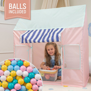 Dodatki damskie > test damska > Dodatki damskie > Kinderzelt Spielhaus Faltbares Eisdiele Für Kinder Spielzelt Leicht Aufzubauen Fördert Fantasie Und Kreativität Ideal Für Drinnen Und Draußen