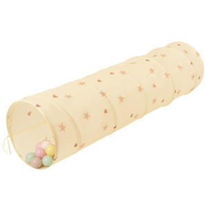 Dodatki damskie > test damska > Dodatki damskie > Pop-Up Tunnel Für Kinder Faltbarer Spieltunnel Flexibel Krabbeltunnel, Hellbeige: Pastellbeige/Pastellgelb/Weiß/Minze/Puderrosa, 200 Bälle