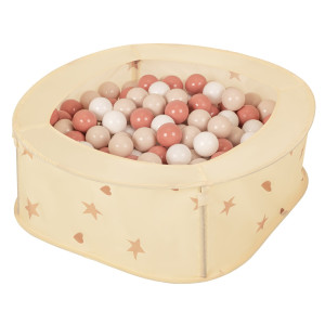 Dodatki damskie > test damska > Dodatki damskie > NK-200X Faltbarer Bällepool für Kinder mit Bälle Pop-Up, hellbeige:pastellbeige/lachsfarbe/weiß, 400 Bälle