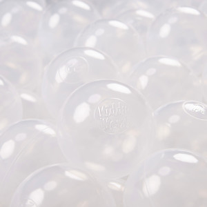Dodatki damskie > test damska > Dodatki damskie > KiddyMoon Kinder Bälle für Bällebad Baby Einfarbige Plastikbälle ∅7cm Made in EU, transparent, 200 Bälle/7cm