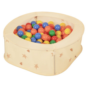 Dodatki damskie > test damska > Dodatki damskie > NK-200X Faltbarer Bällepool für Kinder mit Bälle Pop-Up, hellbeige:gelb/grün/blau/rot/orange, 400 Bälle