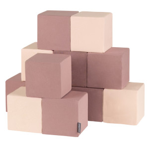 Dodatki damskie > test damska > Dodatki damskie > KiddyMoon Weiche Bausteine aus Schaumstoff für Kinder, Blöcke: erikafarben-beige, 12 Stücke