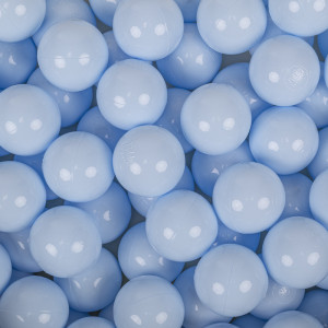 Dodatki damskie > test damska > Dodatki damskie > KiddyMoon Kinder Bälle für Bällebad Baby Einfarbige Plastikbälle ∅7cm Made in EU, pastellblau, 100 Bälle/7cm