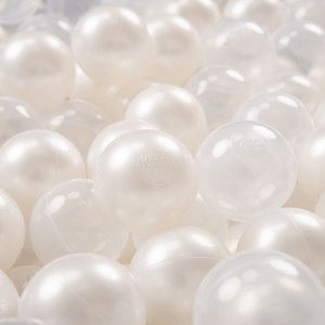 Dodatki damskie > test damska > Dodatki damskie > KiddyMoon Kinder Bälle für Bällebad Baby Plastikbälle Spielbälle ∅6cm Made in EU, perle/transparent, 500 Bälle/6cm