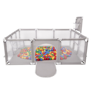 Dodatki damskie > test damska > Dodatki damskie > Laufstall Baby Großer Spielplatz mit Bällen Laufgitter für Kinder, Grau:gelb/grün/blau/rot/orange, 900 Bällen