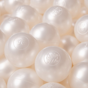 Dodatki damskie > test damska > Dodatki damskie > KiddyMoon Kinder Bälle für Bällebad Baby Plastikbälle Spielbälle ∅6cm Made in EU, perle, 300 Bälle/6cm
