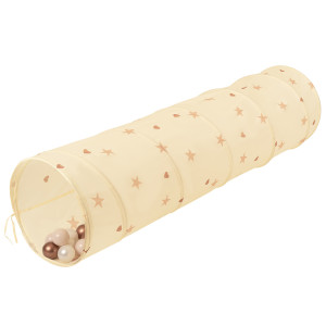 Dodatki damskie > test damska > Dodatki damskie > Pop-Up Tunnel Für Kinder Faltbarer Spieltunnel Flexibel Krabbeltunnel, Hellbeige: Pastellbeige/Kupferrot/Perle, 200 Bälle