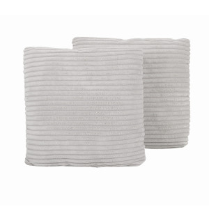 Dodatki damskie > test damska > Dodatki damskie > KiddyMoon Kinderkopfkissen 2er Set Kissen 30x30cm Weiches Kinderkissen Für Sofa Oder Kinderzimmer Mit Weicher Struktur, Hellgrau, 2er Pack