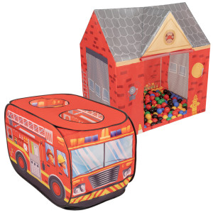 Dodatki damskie > test damska > Dodatki damskie > Feuerwehrauto Zelt Und Feuerwache Zelt Spielhaus Für Kinder Spielzelt Set Faltbar Pop Up Indoor Outdoor Rollenspiel Geschenk Für Jungen Mädch