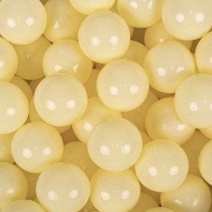 Dodatki damskie > test damska > Dodatki damskie > KiddyMoon Kinder Bälle für Bällebad Baby Einfarbige Plastikbälle ∅7cm Made in EU, pastellgelb, 300 Bälle/7cm