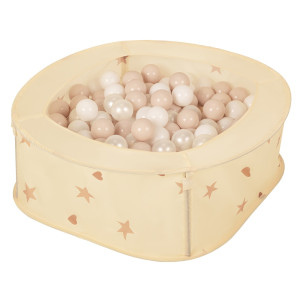 Dodatki damskie > test damska > Dodatki damskie > NK-200X Faltbarer Bällepool für Kinder mit Bälle Pop-Up, hellbeige:pastellbeige/weiß/perle, 400 Bälle