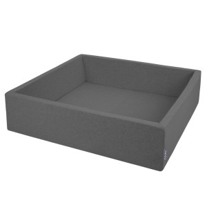Dodatki damskie > test damska > Dodatki damskie > KiddyMoon Quadrat Bällebad Bällepool ∅ 7Cm Eckig Ballgruben Für Babys Spielbad Kleinkinder, Hergestellt in der EU, dunkelgrau, 120x30cm/KEINE