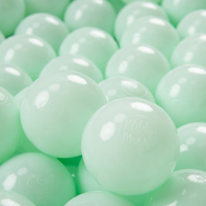 Dodatki damskie > test damska > Dodatki damskie > KiddyMoon Kinder Bälle für Bällebad Baby Einfarbige Plastikbälle ∅7cm Made in EU, minze, 300 Bälle/7cm