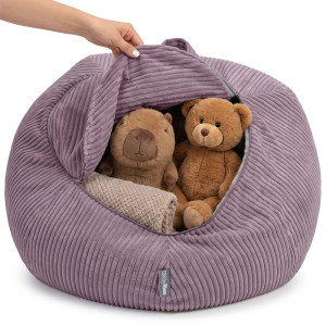 Dodatki damskie > test damska > Dodatki damskie > KiddyMoon Sitzsack für Kinder 2-in-1 Spielzeug Aufbewahrung 80x80x50cm, Violett