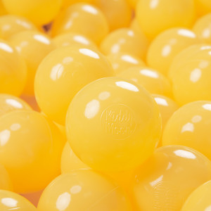 Dodatki damskie > test damska > Dodatki damskie > KiddyMoon Kinder Bälle für Bällebad Baby Einfarbige Plastikbälle ∅7cm Made in EU, gelb, 700 Bälle/7cm