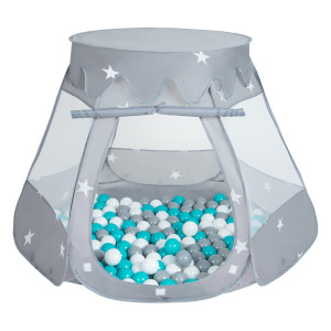 Dodatki damskie > test damska > Dodatki damskie > Baby Spielzelt Mit Plastikbällen Für Kinder Leicht und Kompakt ideal für Drinnen Und Draußen Fördert Sensorische Integration Schneller Aufbau