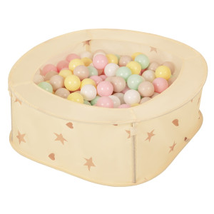 Dodatki damskie > test damska > Dodatki damskie > NK-200X Faltbarer Bällepool für Kinder mit Bälle Pop-Up, hellbeige:pastellbeige/pastellgelb/weiß/minze/puderrosa, 100 Bälle