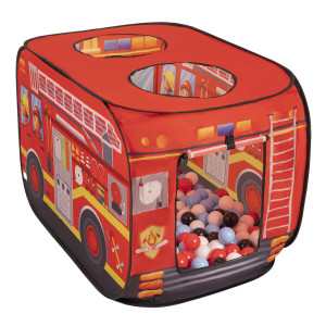 Dodatki damskie > test damska > Dodatki damskie > Feuerwehrauto-Zelt Kinder Spielhaus Faltzelt Pop Up Zelt Kinderzelt Indoor Outdoor Faltbar Spielhöhle Geschenk Für Jungen Mädchen Rollenspiel