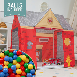 Dodatki damskie > test damska > Dodatki damskie > Spielhaus Spielzelt Feuerwehrhaus Faltbares Für Kinder Realistisches Design Langlebige Und Sichere Materialien Leicht Zu Montieren Perfekt Fü