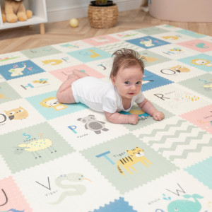Dodatki damskie > test damska > Dodatki damskie > KiddyMoon Babymatte Zweiseitige Krabbelmatte Schaumstoffmatte Für Kinder Kindermatte Kindgerechte Muster Spielplatz Entwicklung Sicherer Und 