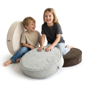 Dodatki damskie > test damska > Dodatki damskie > KiddyMoon 3-Teilige Schaumstoff Elements für Kinder Kinderzimmer-Accessoire, hellgrau/beige/braun, Lx3