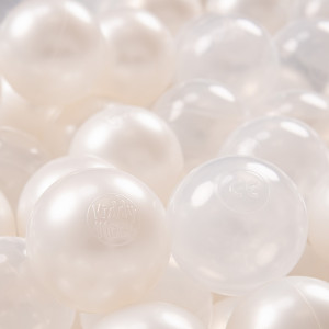 Dodatki damskie > test damska > Dodatki damskie > KiddyMoon Kinder Bälle für Bällebad Baby Spielbälle Plastikbälle ∅7cm Made in EU, perle/transparent, 300 Bälle/7cm