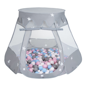 Dodatki damskie > test damska > Dodatki damskie > Baby Spielzelt Mit Plastikbällen Für Kinder Leicht und Kompakt ideal für Drinnen Und Draußen Fördert Sensorische Integration Schneller Aufbau
