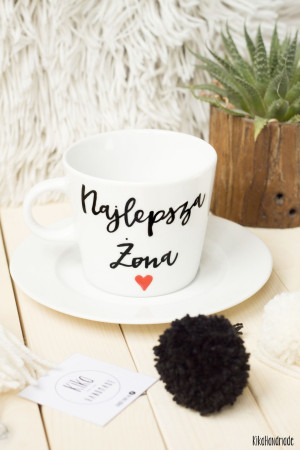 Filiżanka Najlepsza Żona- Kika Handmade