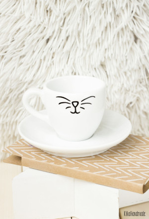 Filiżanka Kocie espresso- Kika Handmade