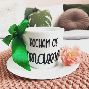 Filiżanka Kocham Cię Mamo- Kika Handmade