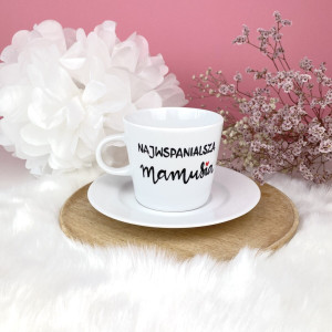 Filiżanka Najwspanialsza Mamusia- Kika Handmade