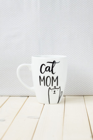 Kubek Cat Mom- Kika Handmade