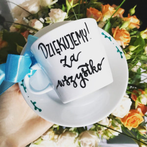 Filiżanka Dziękujemy za wszystko- Kika Handmade
