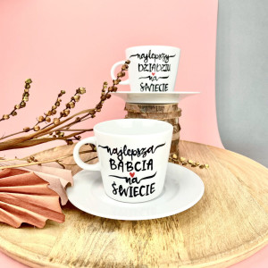 Filiżanka Najlepsza Babcia na Świecie- Kika Handmade