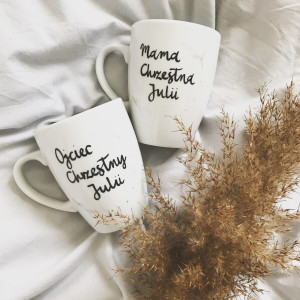 Zestaw kubków dla Rodziców Chrzestnych- Kika Handmade