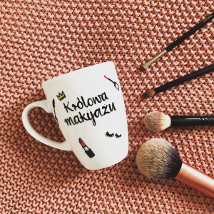 Kubek Królowa makijażu- Kika Handmade