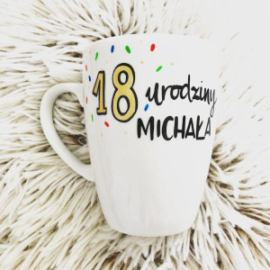 Kubek Osiemnastka- Kika Handmade