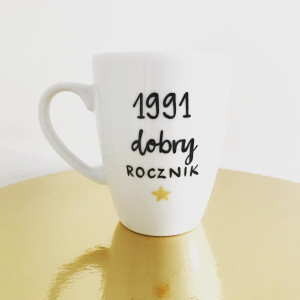Kubek na urodziny Dobry rocznik- Kika Handmade