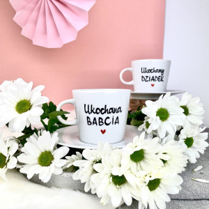 Filiżanka Ukochana Babcia- Kika Handmade