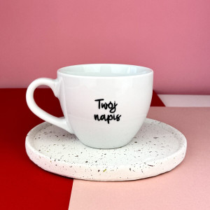 Kubek 500 ml z własnym napisem - Kika Handmade